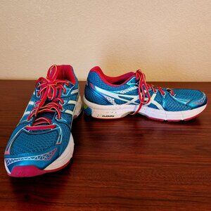 Asics Gel Exalt 2 Women's Size 10 Athletic Running Shoes Blue Teal & Pink T4B6N
